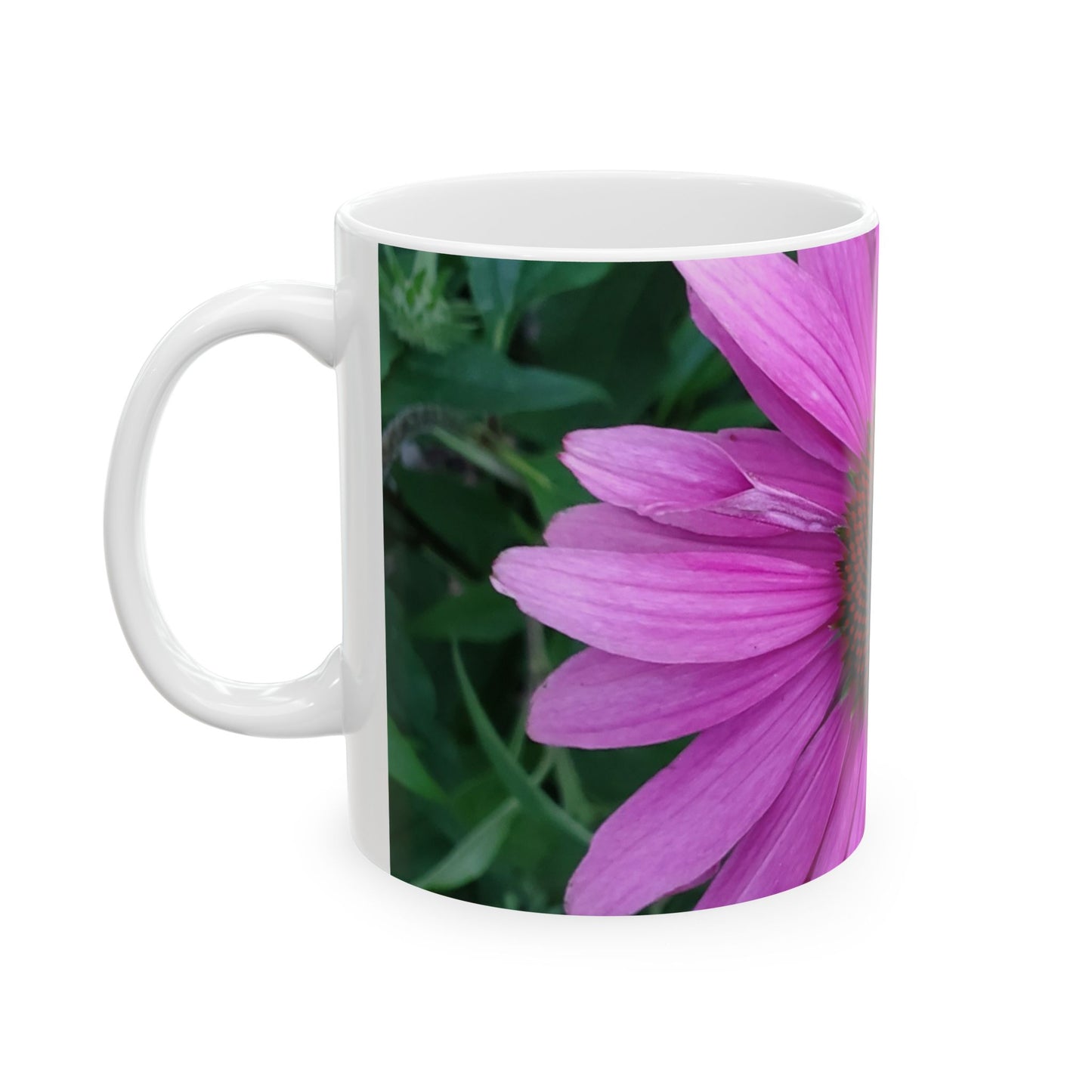 Pink Coneflower Mug – Floral Photography Coffee Mug | Vibrant Flower Ceramic Mug