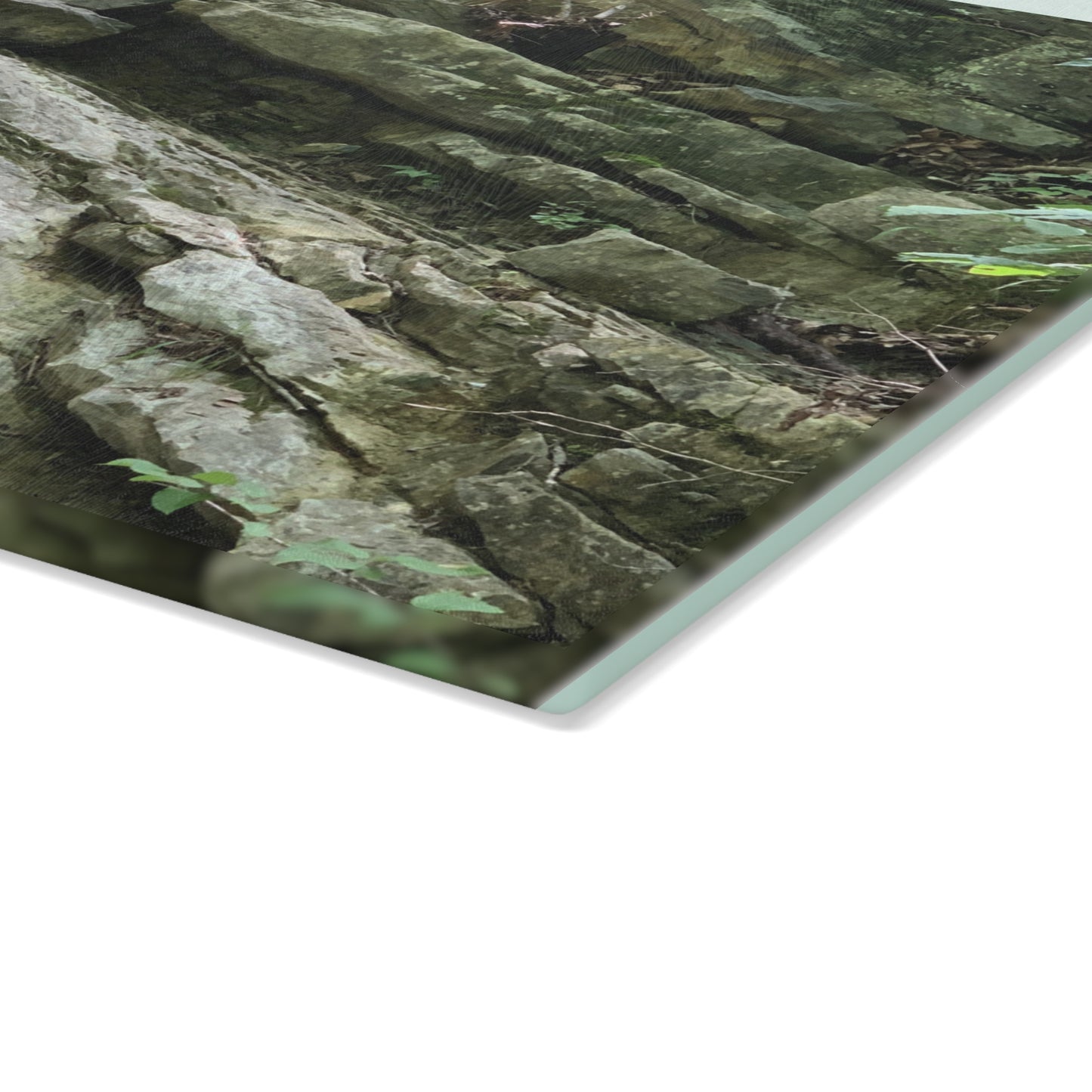 Where the Water Wanders River Glass Cutting Board