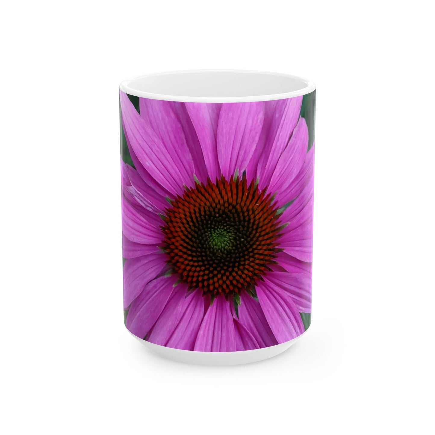 Pink Coneflower Mug – Floral Photography Coffee Mug | Vibrant Flower Ceramic Mug