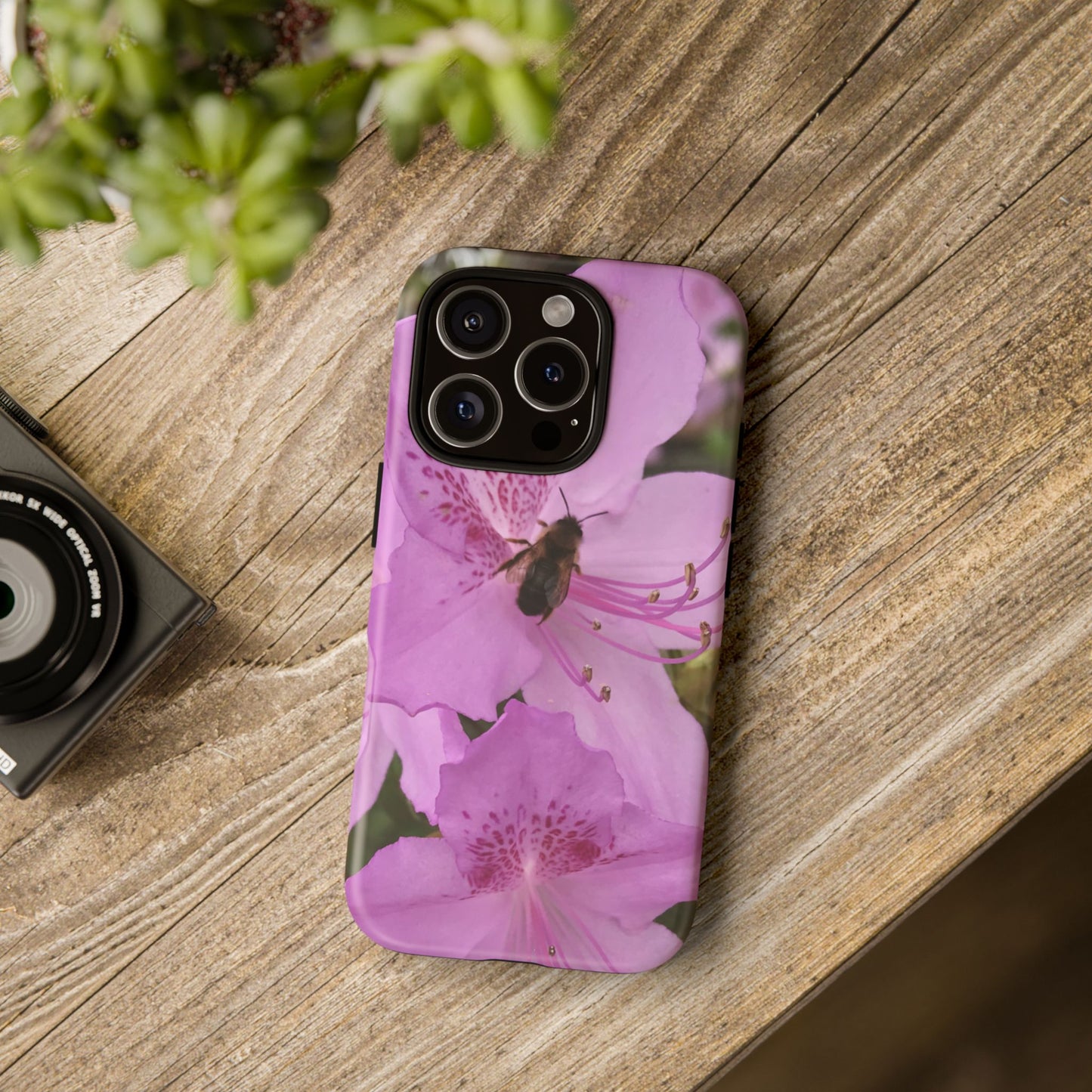 Gathering Quietly Tough Phone Case | Botanical Bee iPhone Case | Photos by Phae