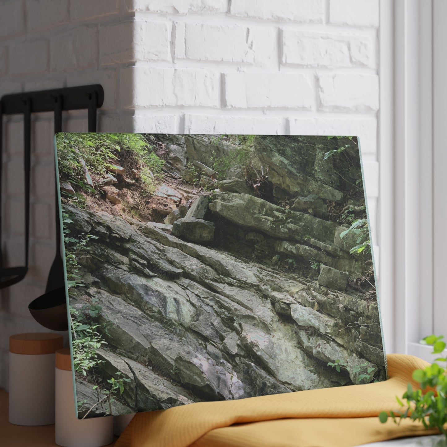 Where the Water Wanders River Glass Cutting Board