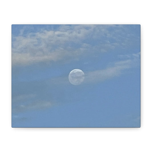 Quiet Orbit – Moon Sky Photography Print | Minimalist Wall Art – Stretched Matte Print