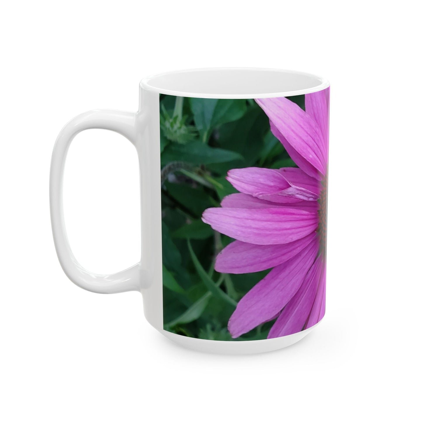 Pink Coneflower Mug – Floral Photography Coffee Mug | Vibrant Flower Ceramic Mug