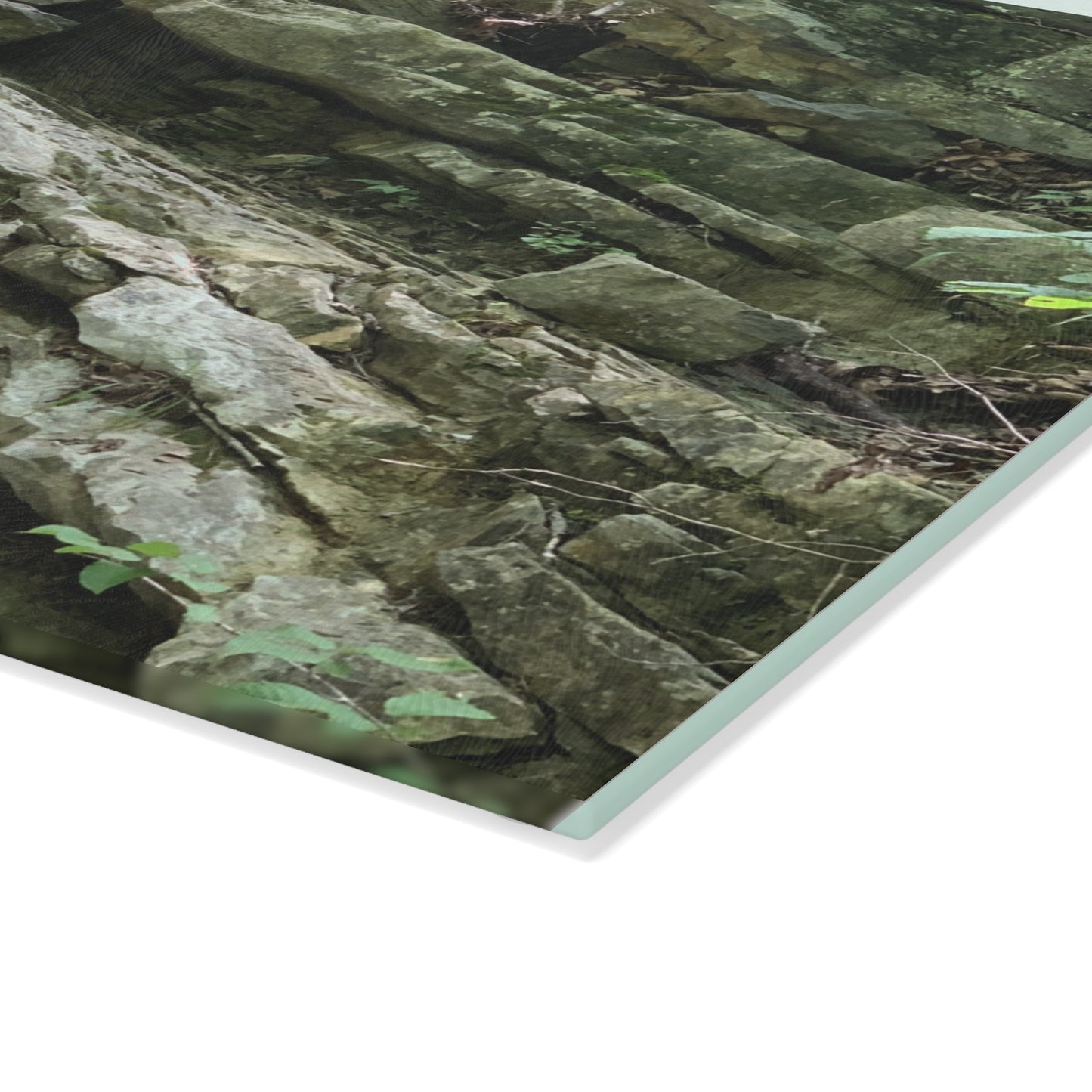 Where the Water Wanders River Glass Cutting Board