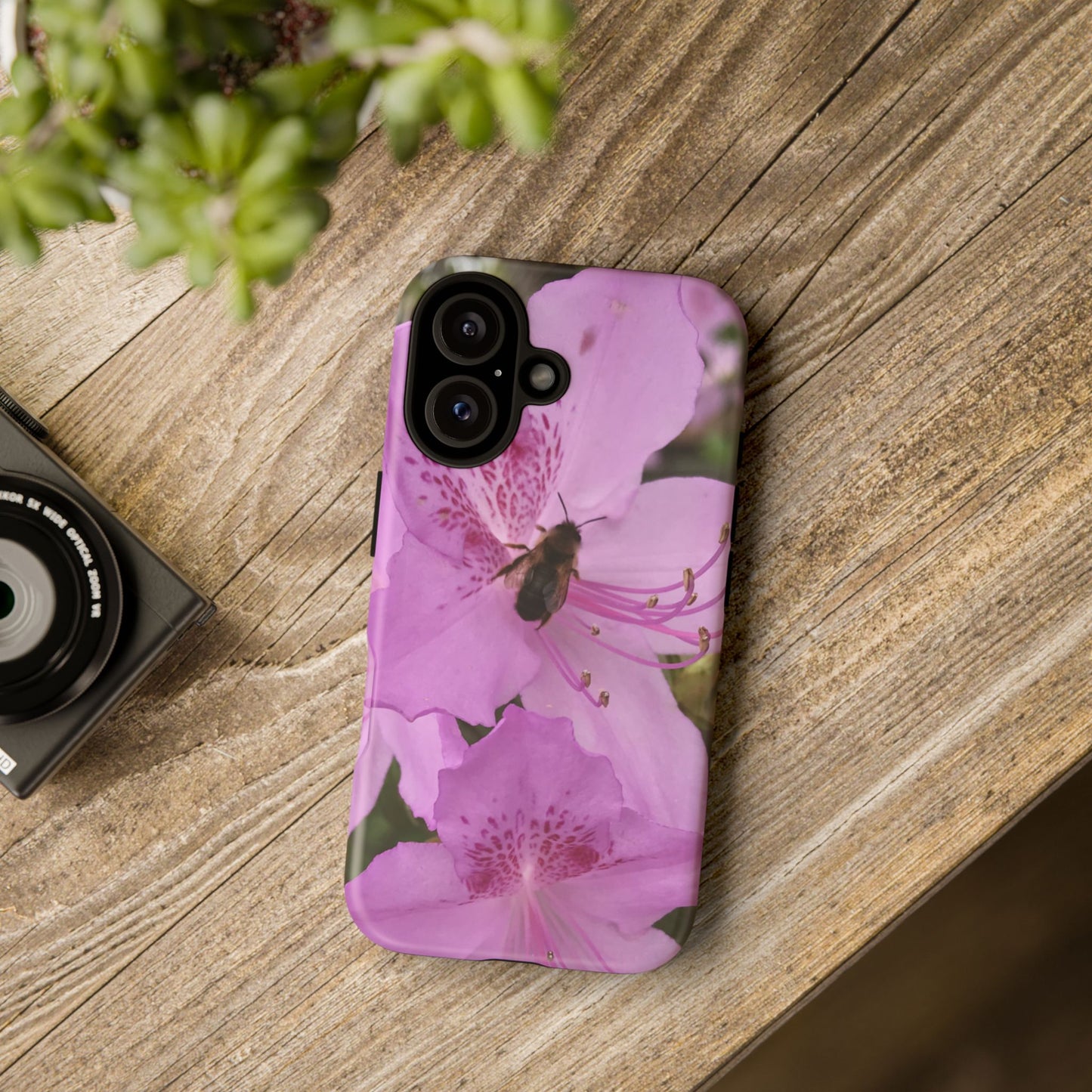 Gathering Quietly Tough Phone Case | Botanical Bee iPhone Case | Photos by Phae