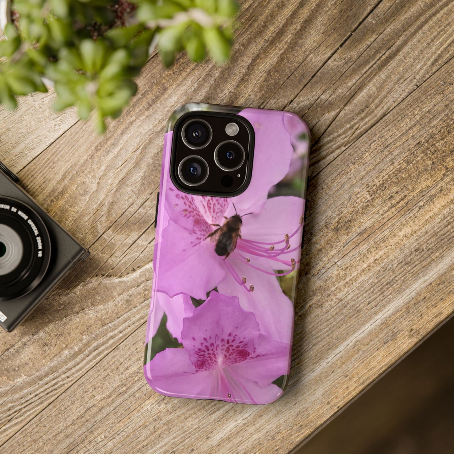 Gathering Quietly Tough Phone Case | Botanical Bee iPhone Case | Photos by Phae