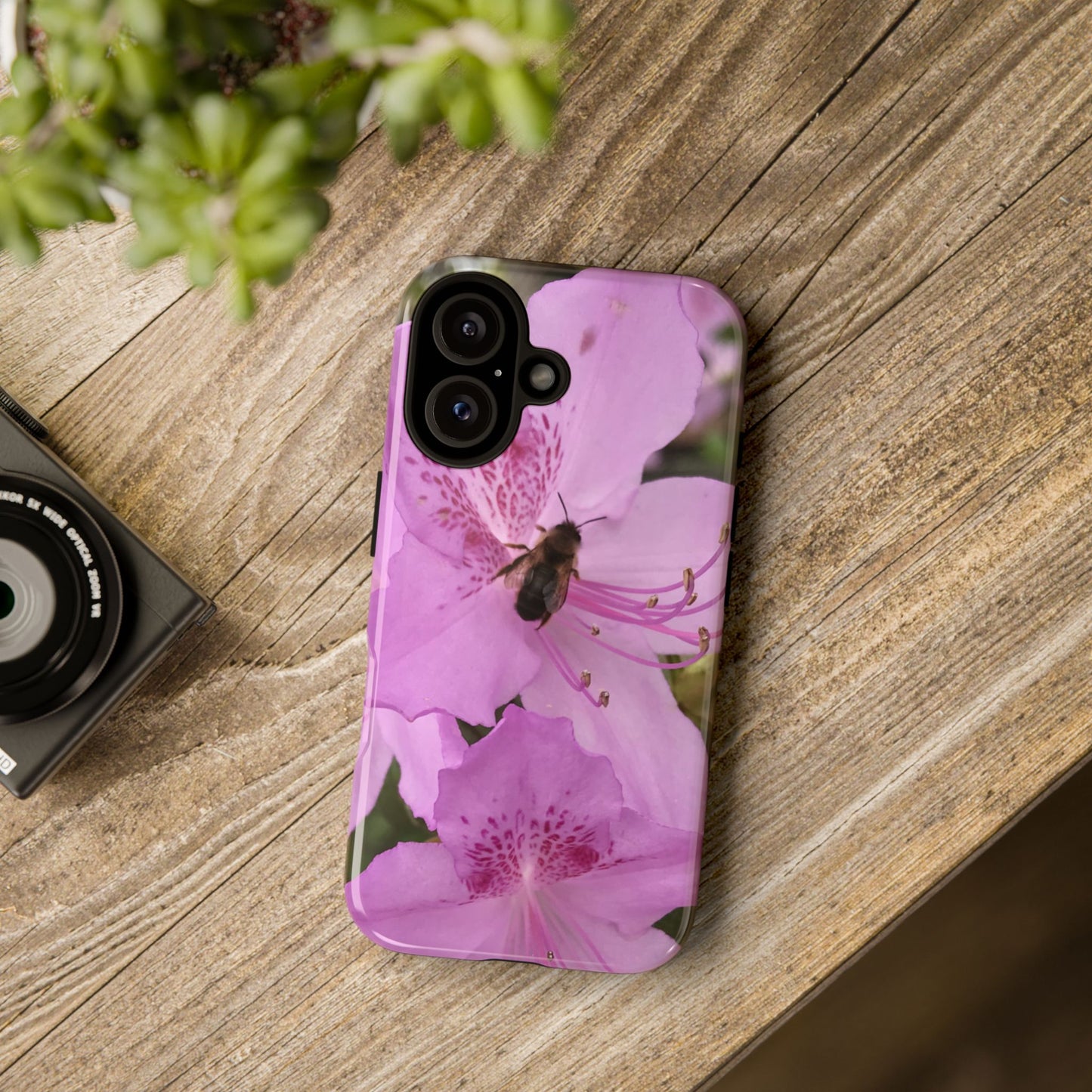 Gathering Quietly Tough Phone Case | Botanical Bee iPhone Case | Photos by Phae