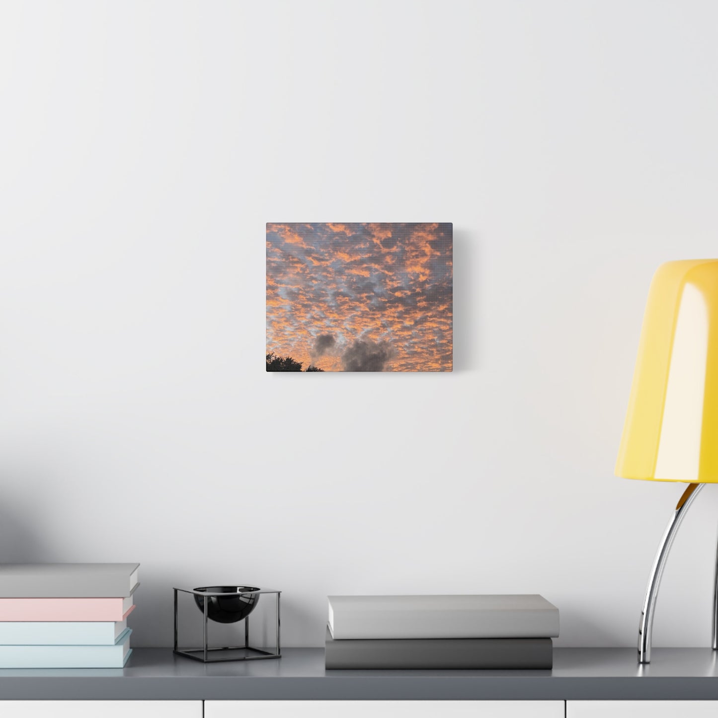 Sky on Fire – Sunset Cloud Photography Print | Dramatic Sky Wall Art – Stretched Matte Print