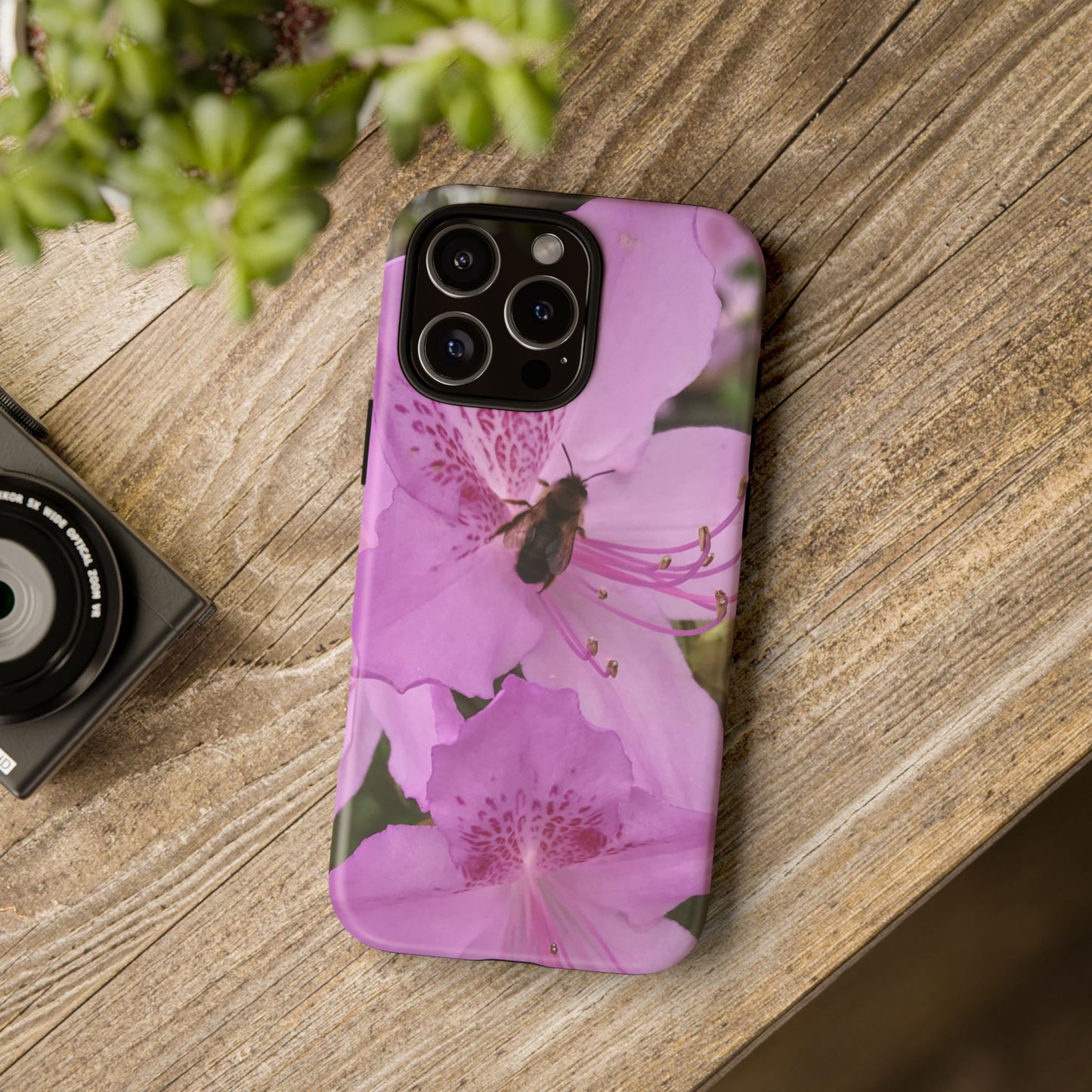 Gathering Quietly Tough Phone Case | Botanical Bee iPhone Case | Photos by Phae