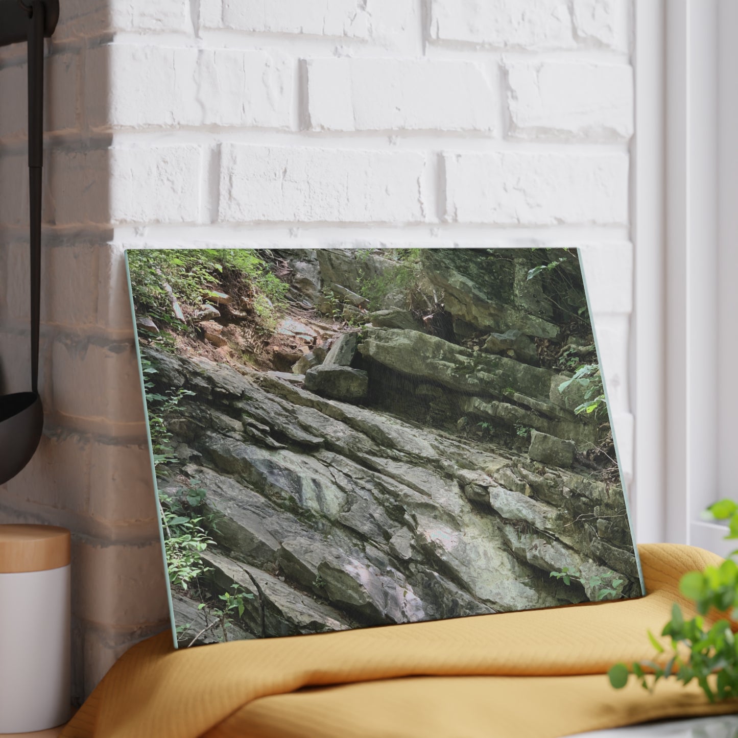 Where the Water Wanders River Glass Cutting Board