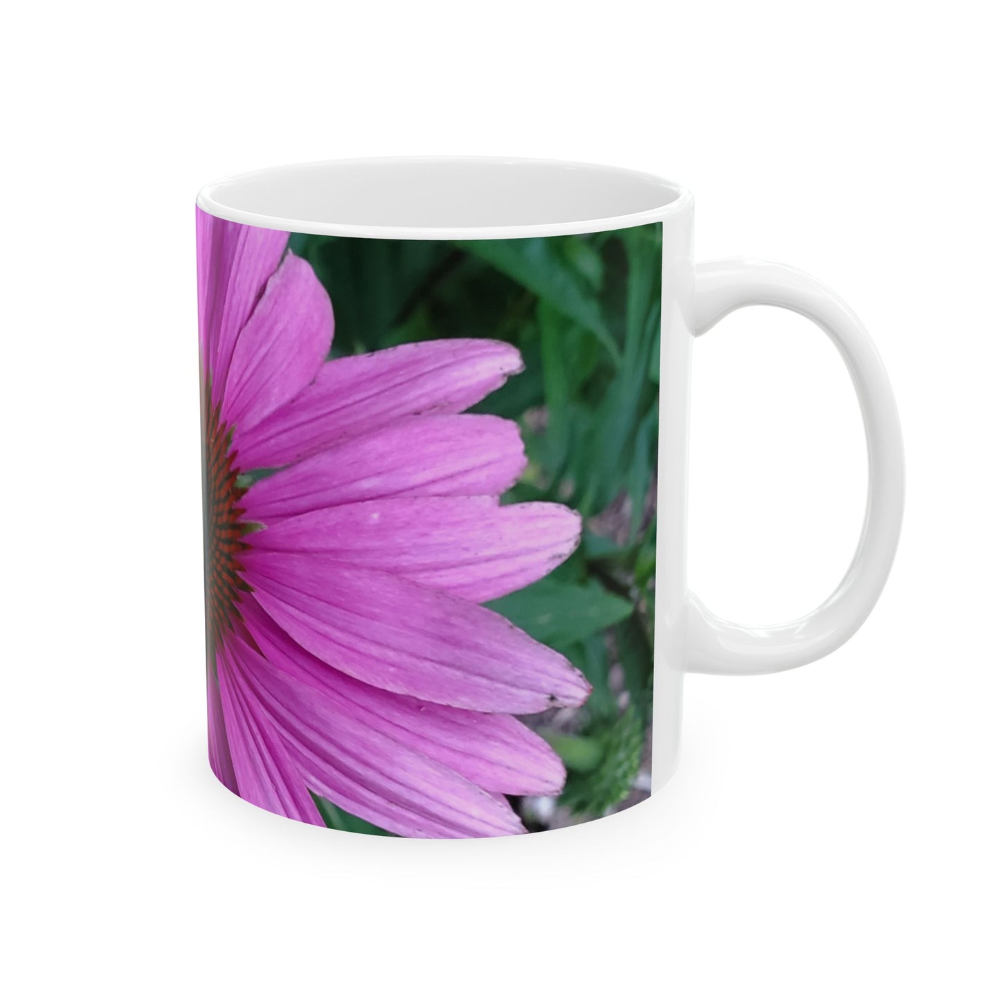 Pink Coneflower Mug – Floral Photography Coffee Mug | Vibrant Flower Ceramic Mug