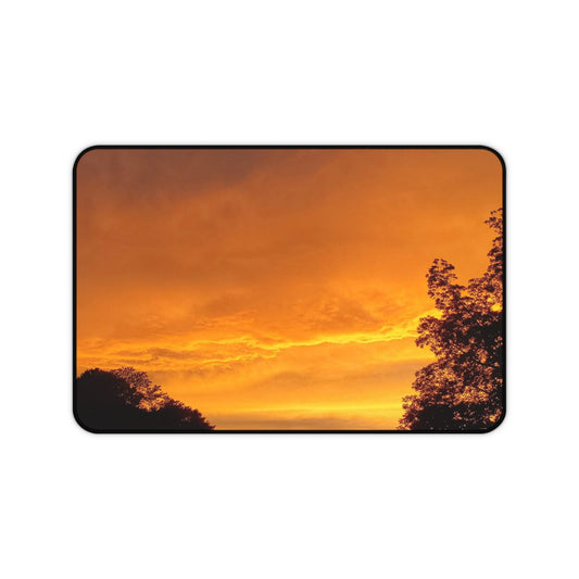 Golden Hour Desk Mat | Golden Sky Mouse Pad Desk Pad | Photos by Phae