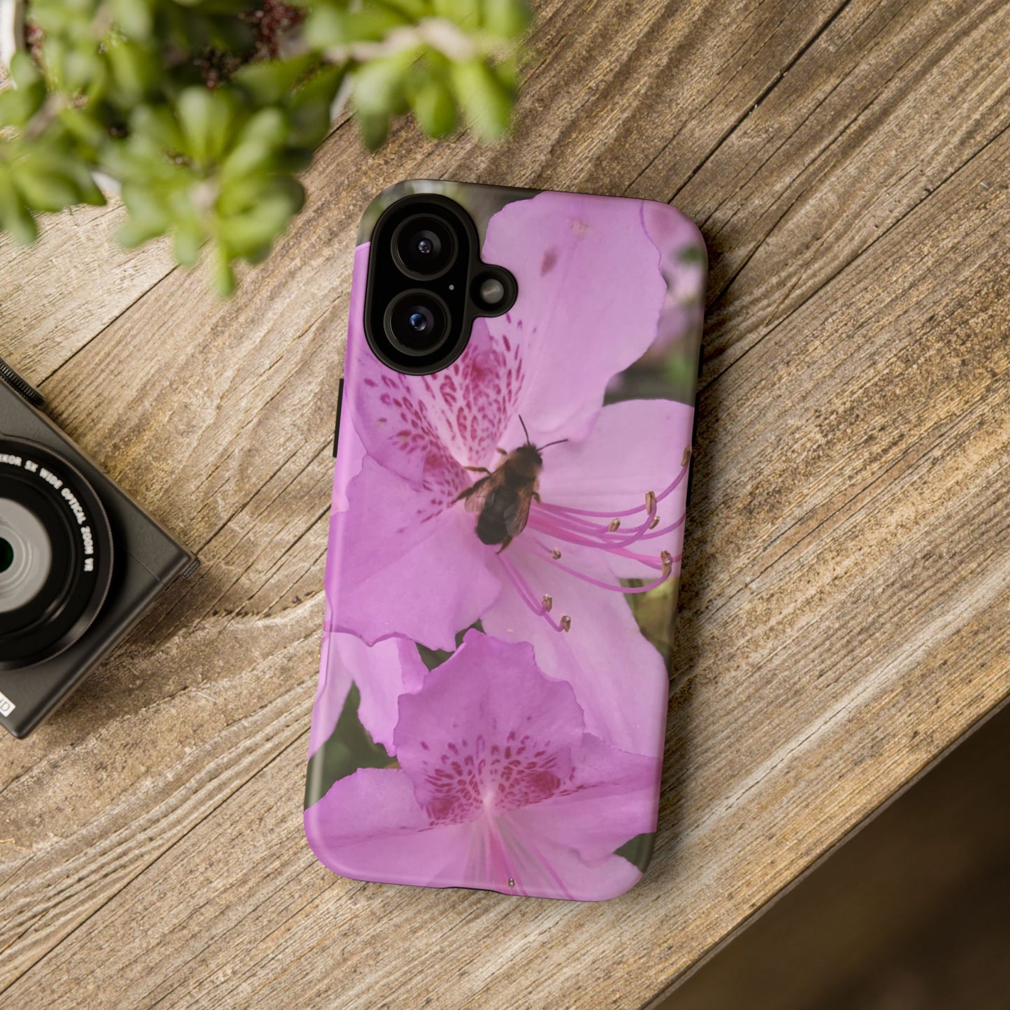 Gathering Quietly Tough Phone Case | Botanical Bee iPhone Case | Photos by Phae