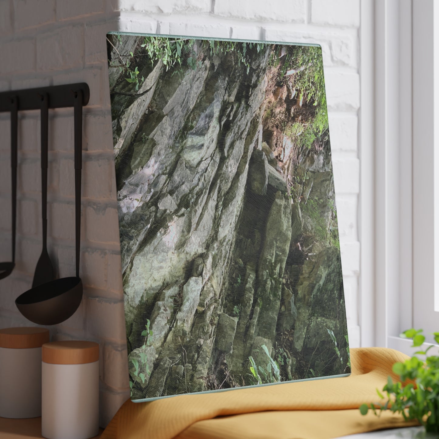 Where the Water Wanders River Glass Cutting Board